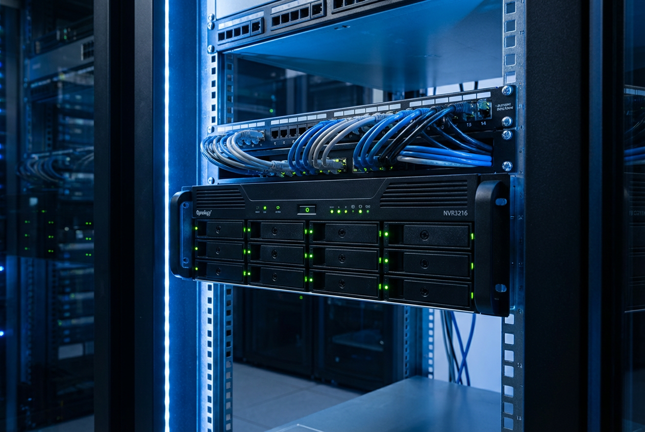 Enregistreur NVR rack serveur stockage vidéo