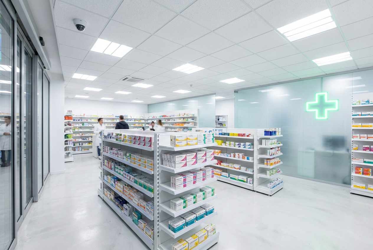 Pharmacie santé vidéosurveillance