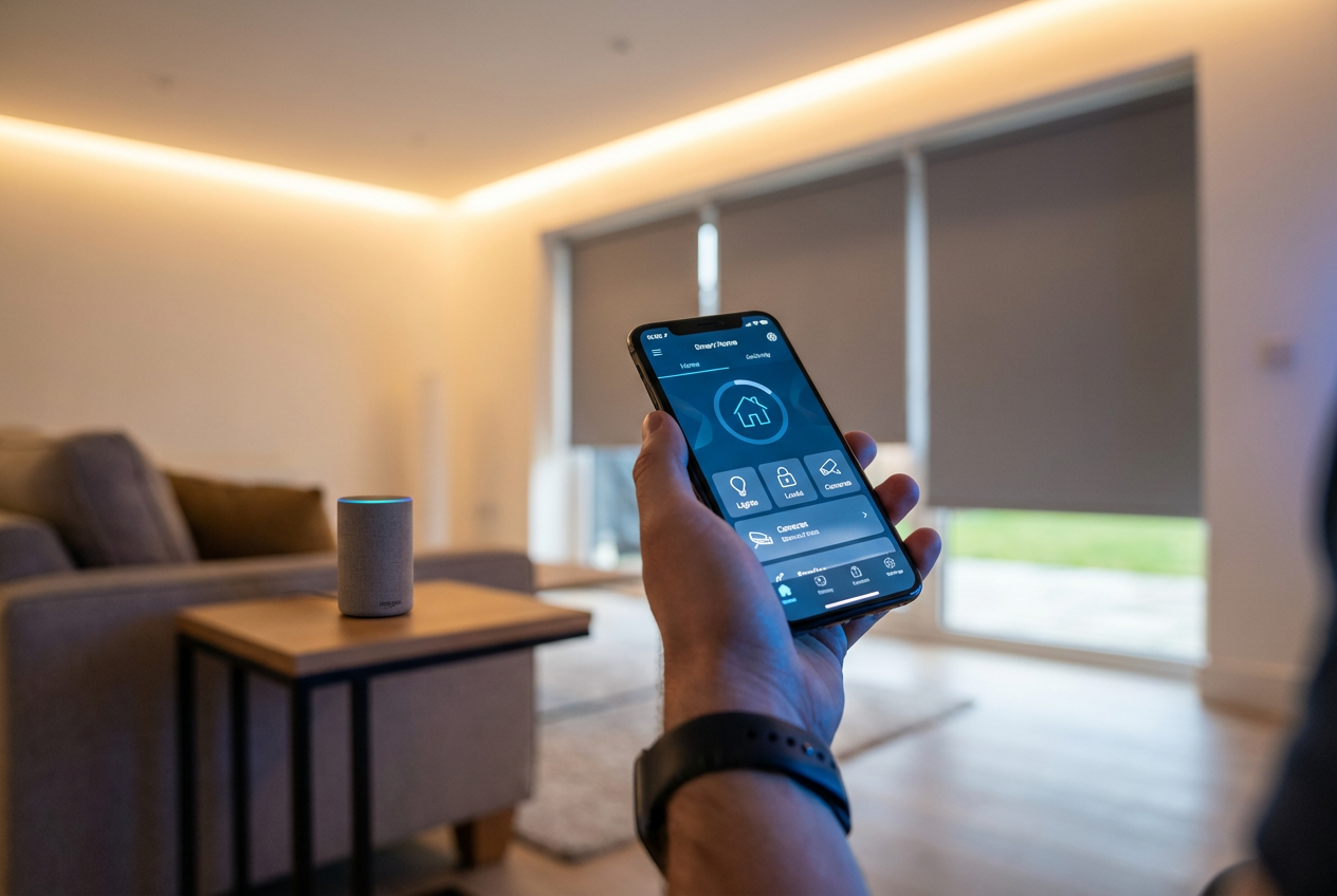 Domotique maison connectée contrôle smartphone