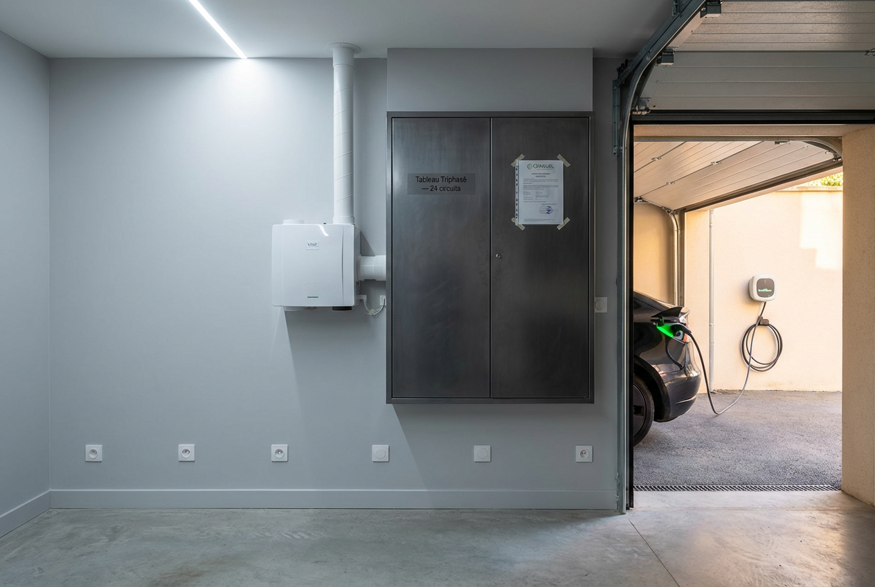 Maison années 80 après mise aux normes électriques